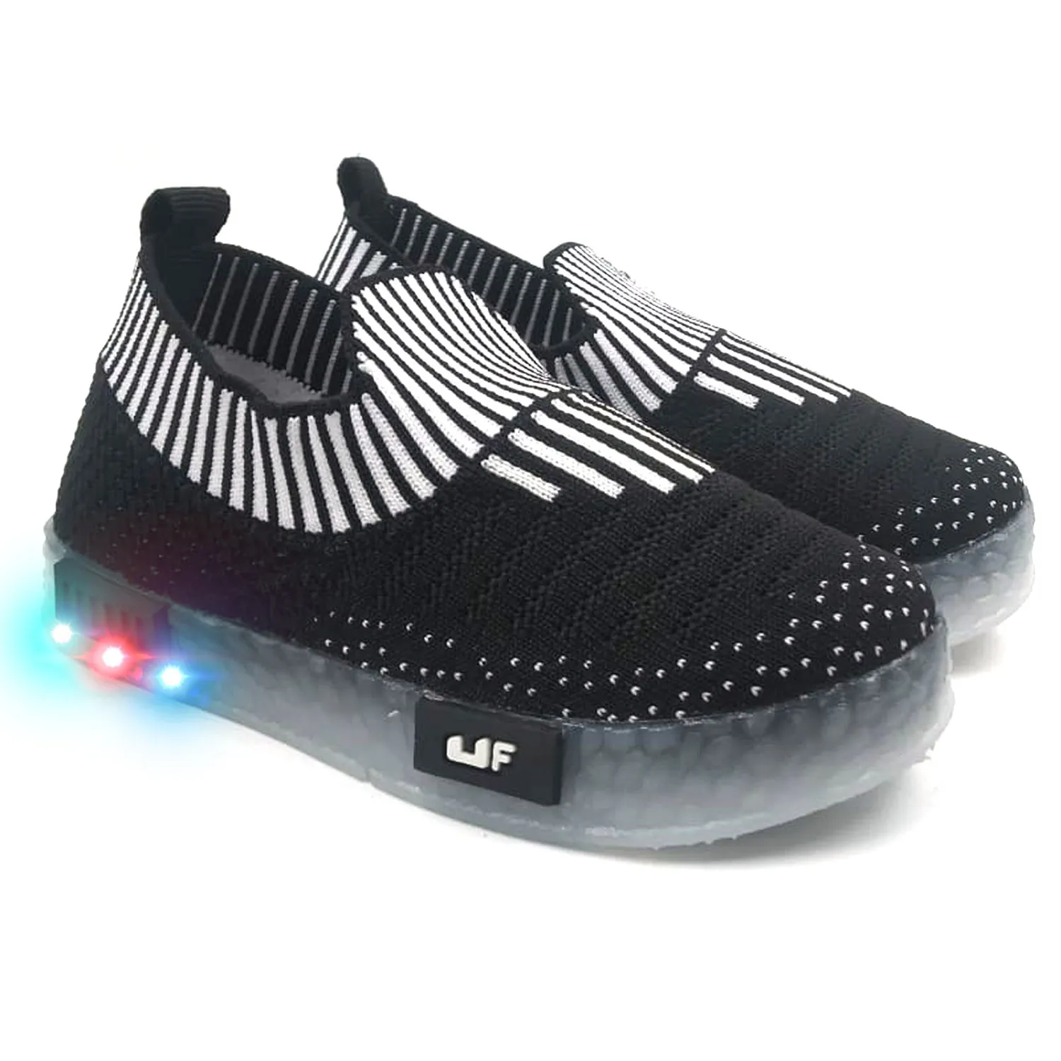 Jumbo Breathable Slip-On Shoes With LED Lights