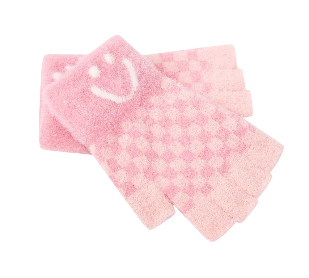 Kids Knit Fingerless Ultra Plush Knit Gloves