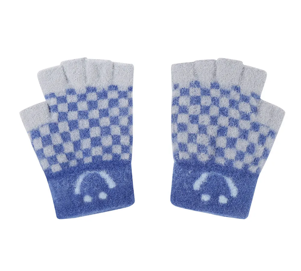 Kids Knit Fingerless Ultra Plush Knit Gloves