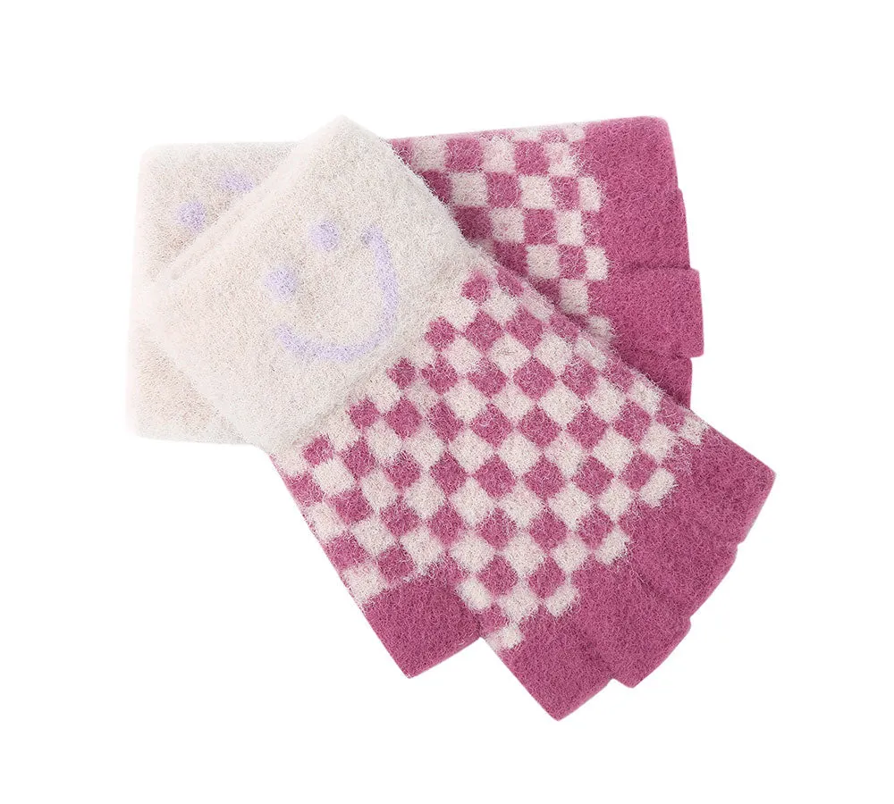 Kids Knit Fingerless Ultra Plush Knit Gloves