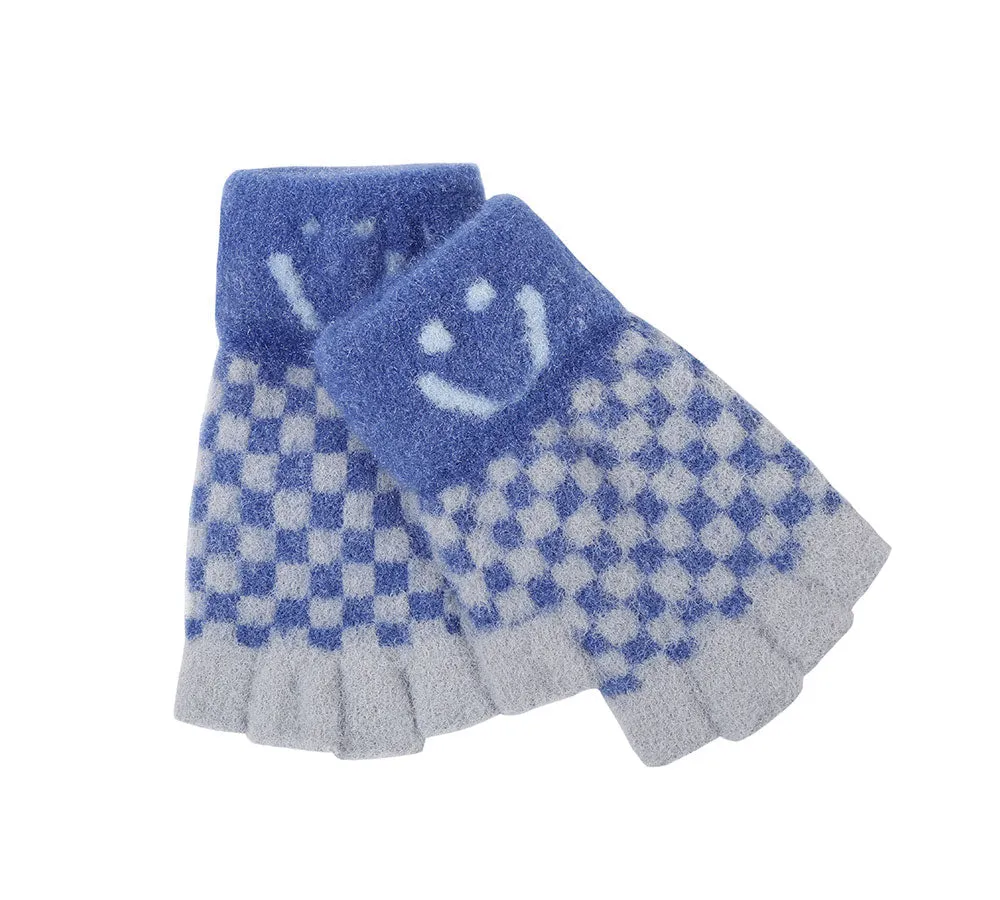 Kids Knit Fingerless Ultra Plush Knit Gloves