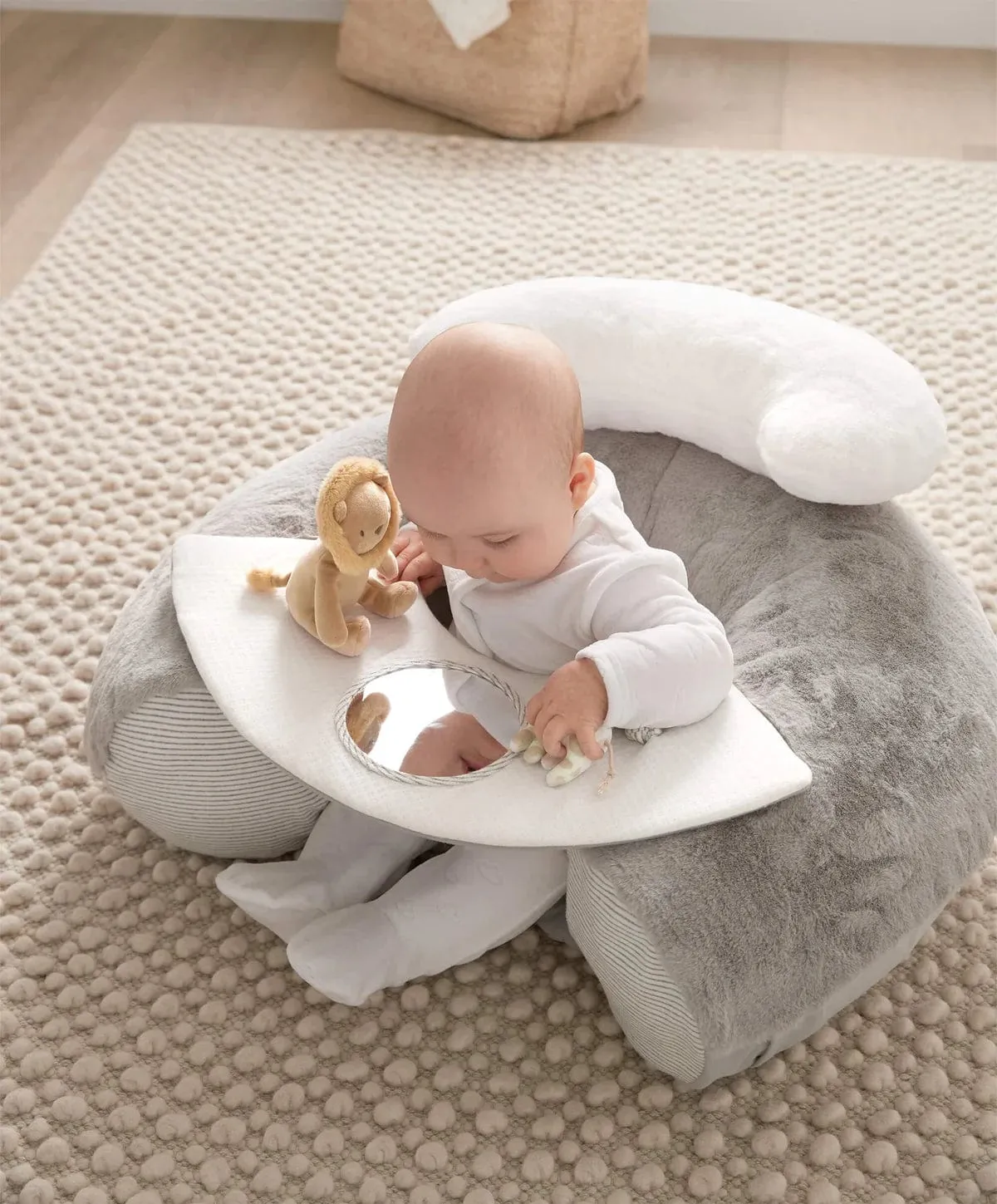 Mamas & Papas Sit & Play Interactive Seat - Welcome to the World, Elephant Grey