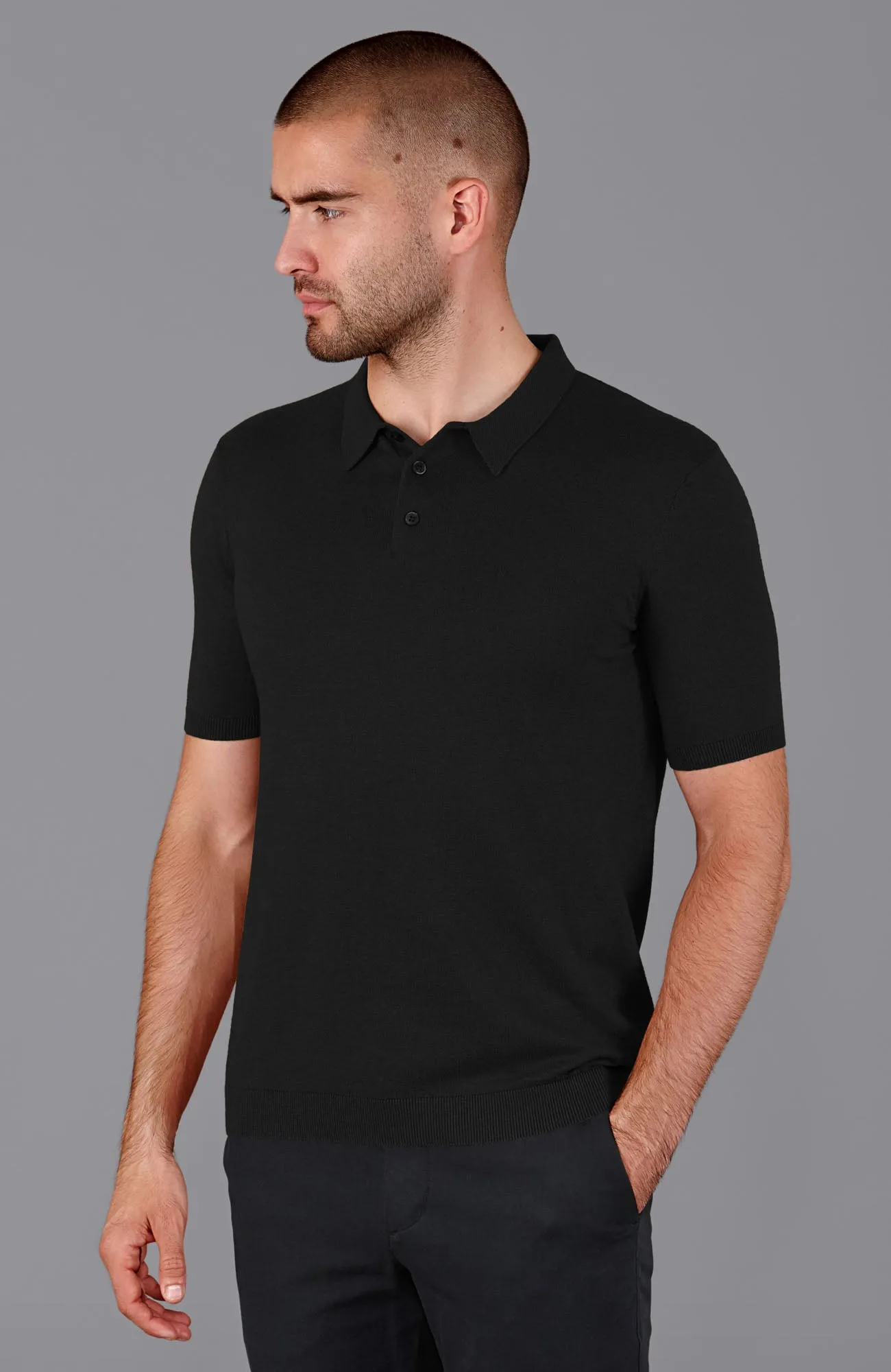 Mens Ultra Fine Cotton Short Sleeve Polo Shirt