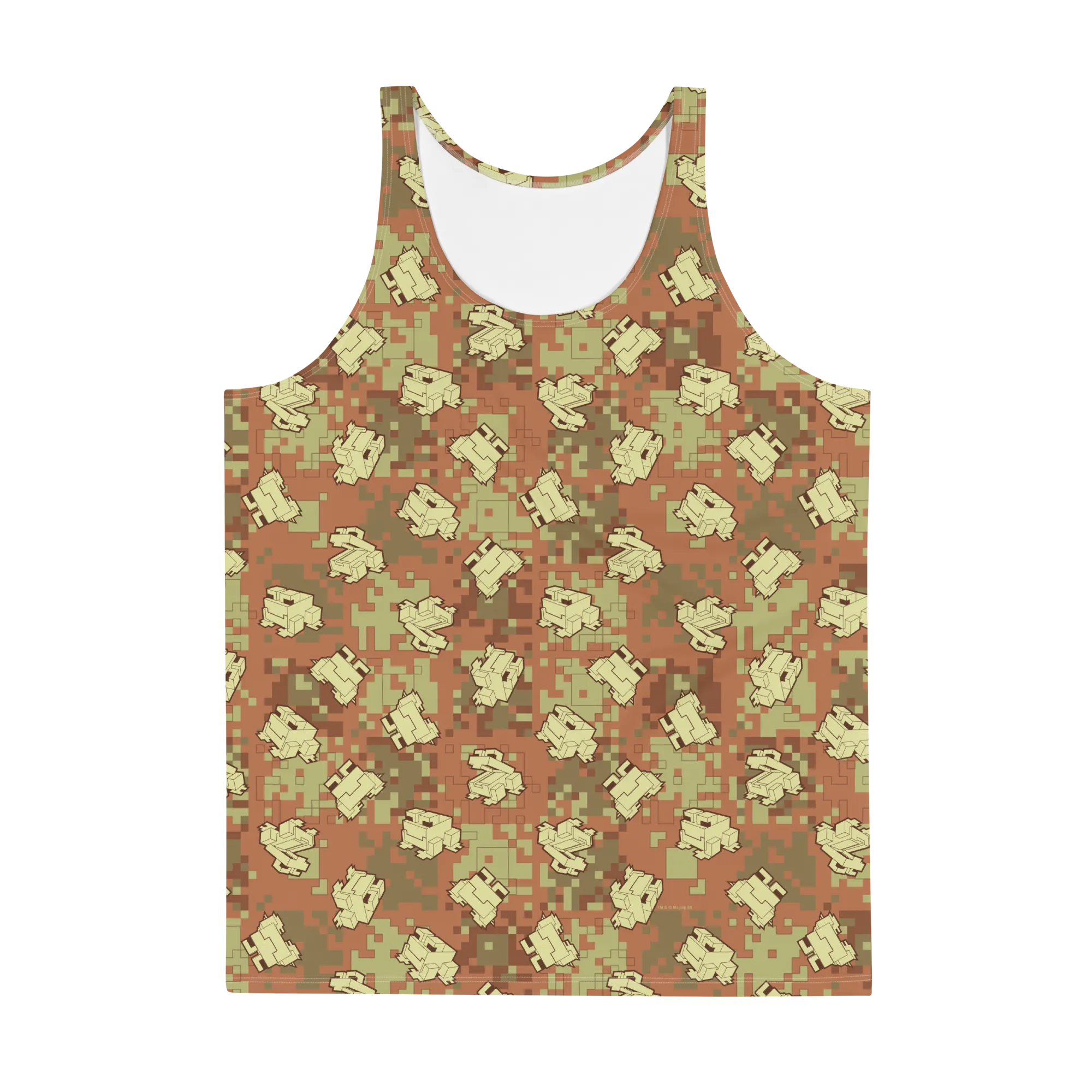 Minecraft Camo Frog All Over Print Unisex Tank Top