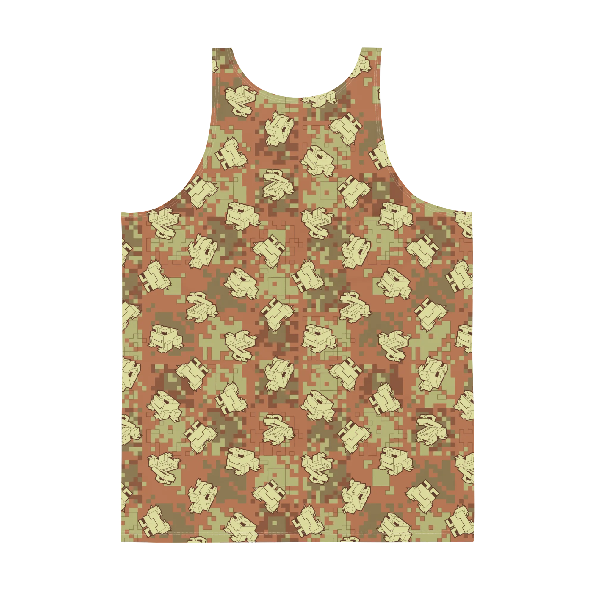 Minecraft Camo Frog All Over Print Unisex Tank Top