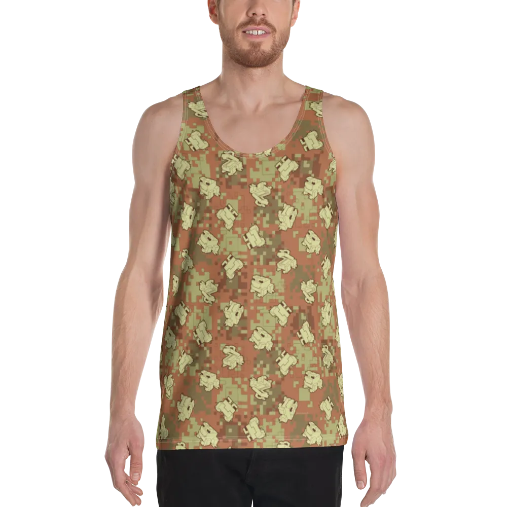 Minecraft Camo Frog All Over Print Unisex Tank Top