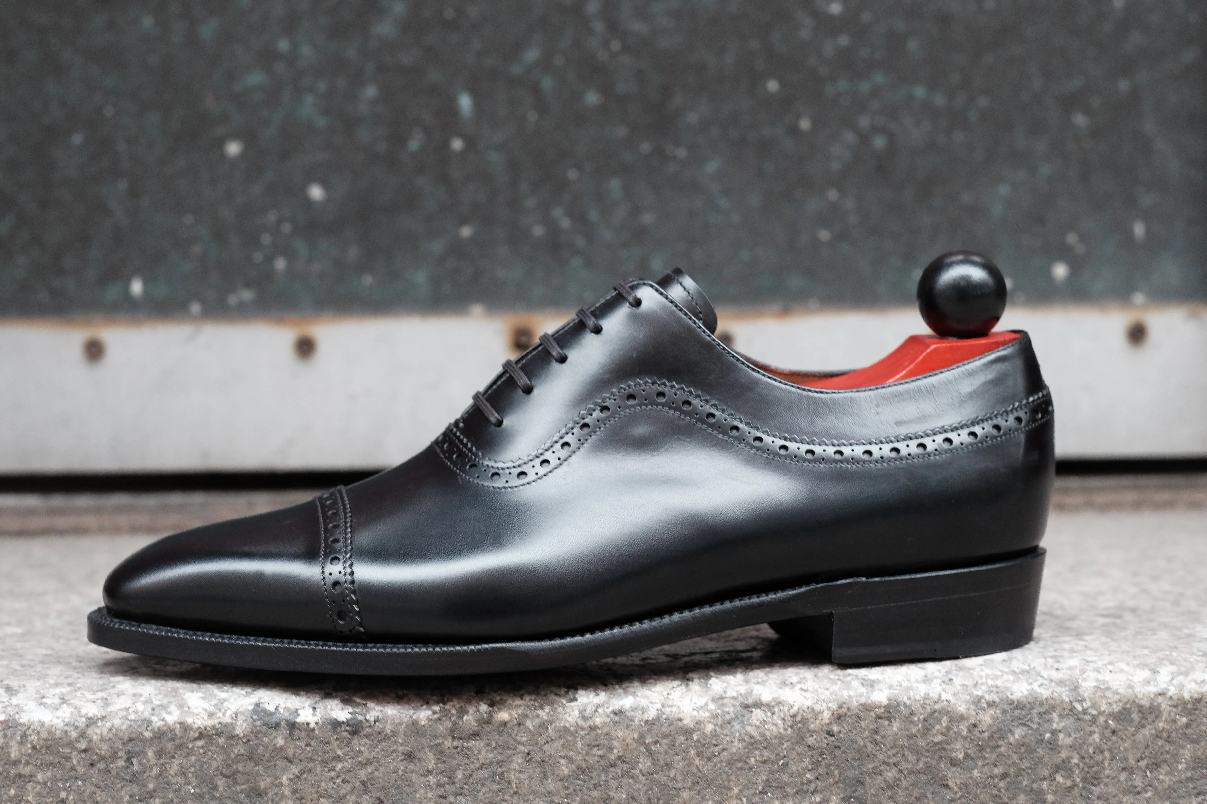 Palacio - Black Calf - MTO - LPB Last - Single Leather Sole