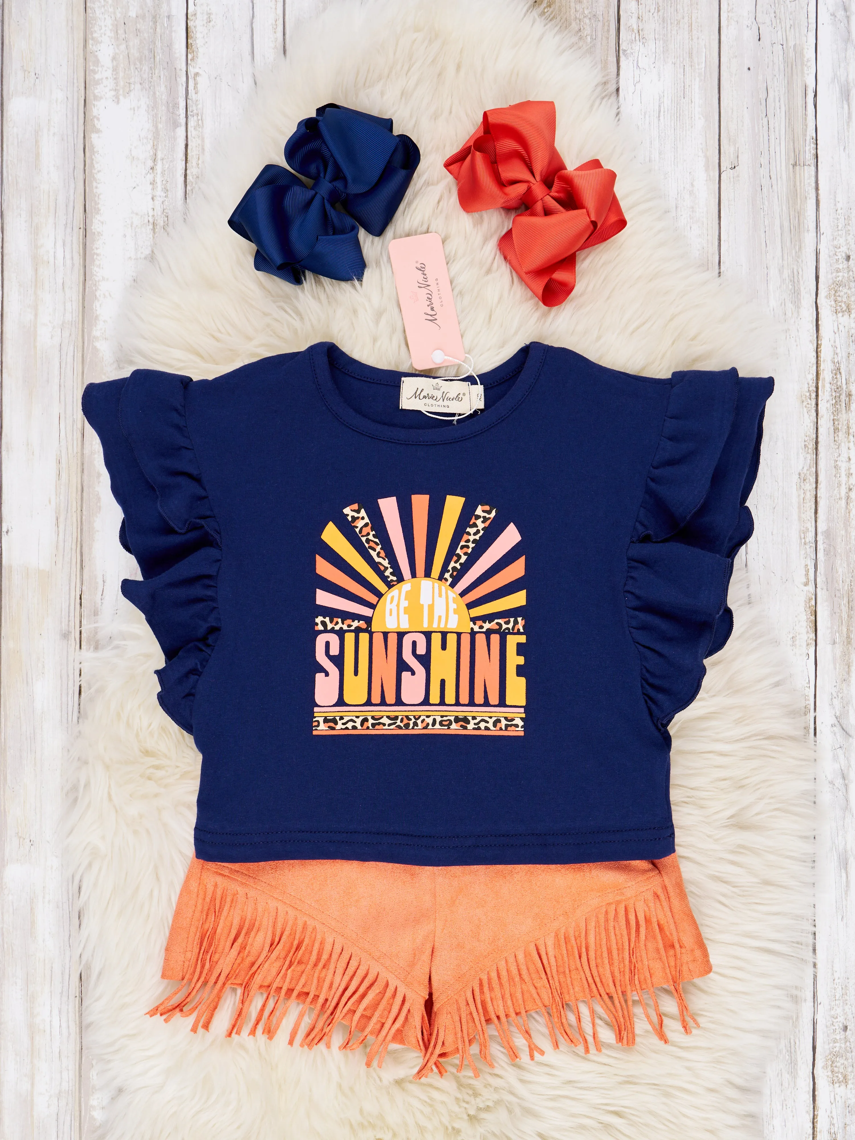 "Sunshine" Fringe Ruffle Outfit