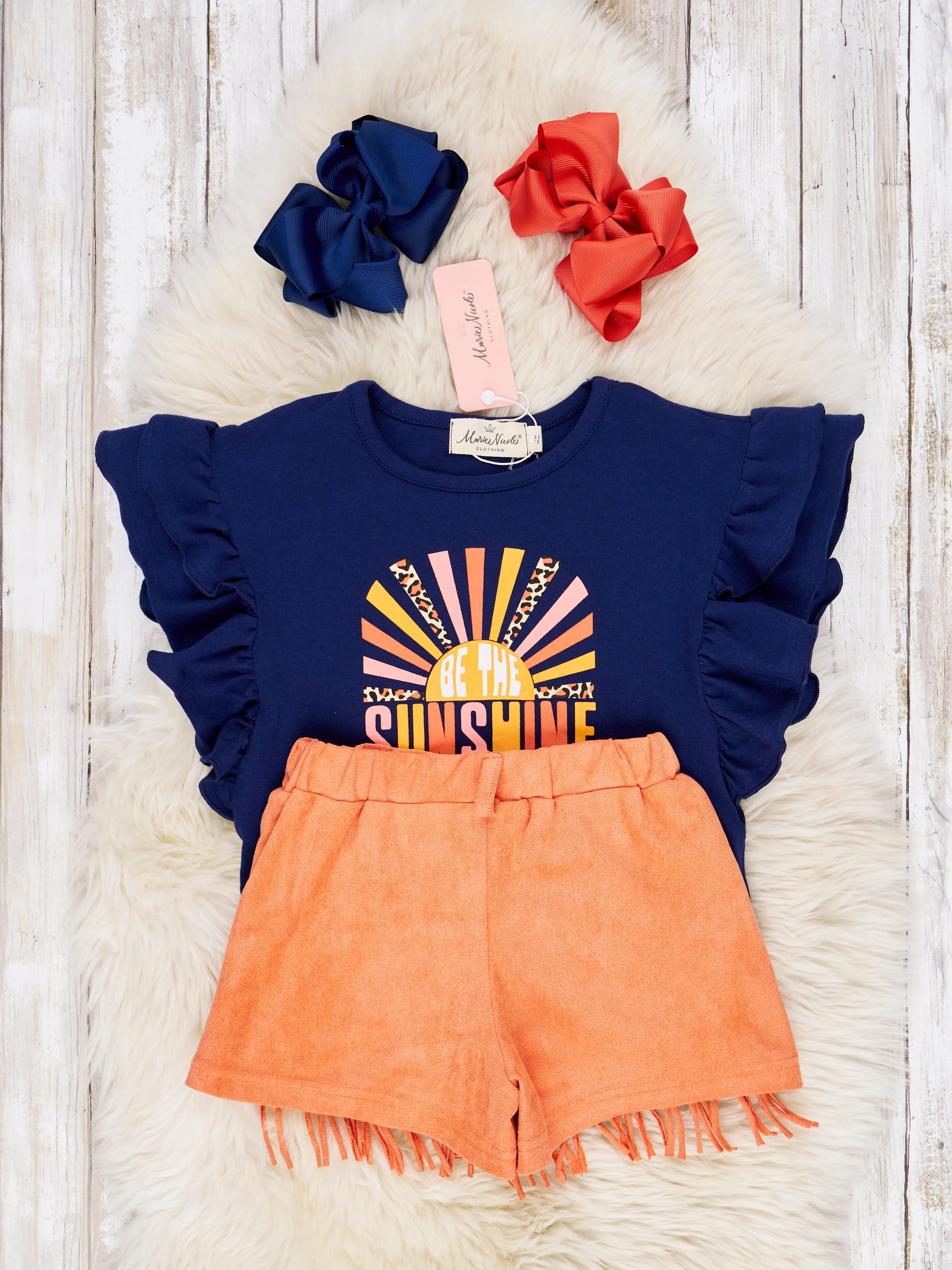 "Sunshine" Fringe Ruffle Outfit