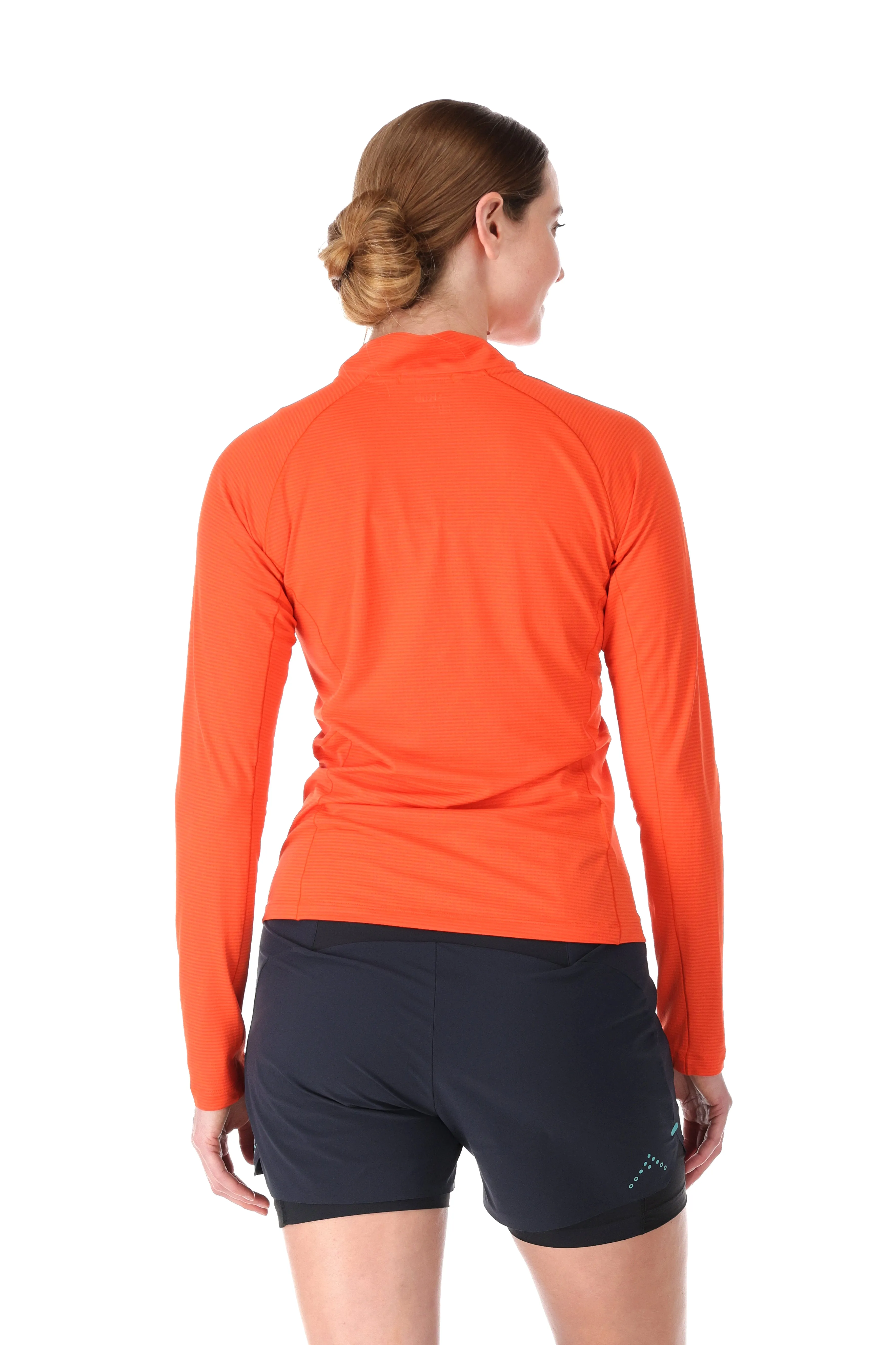 Rab Women's Sonic Long Sleeve Half Zip Technical Top (Red Grapefruit)