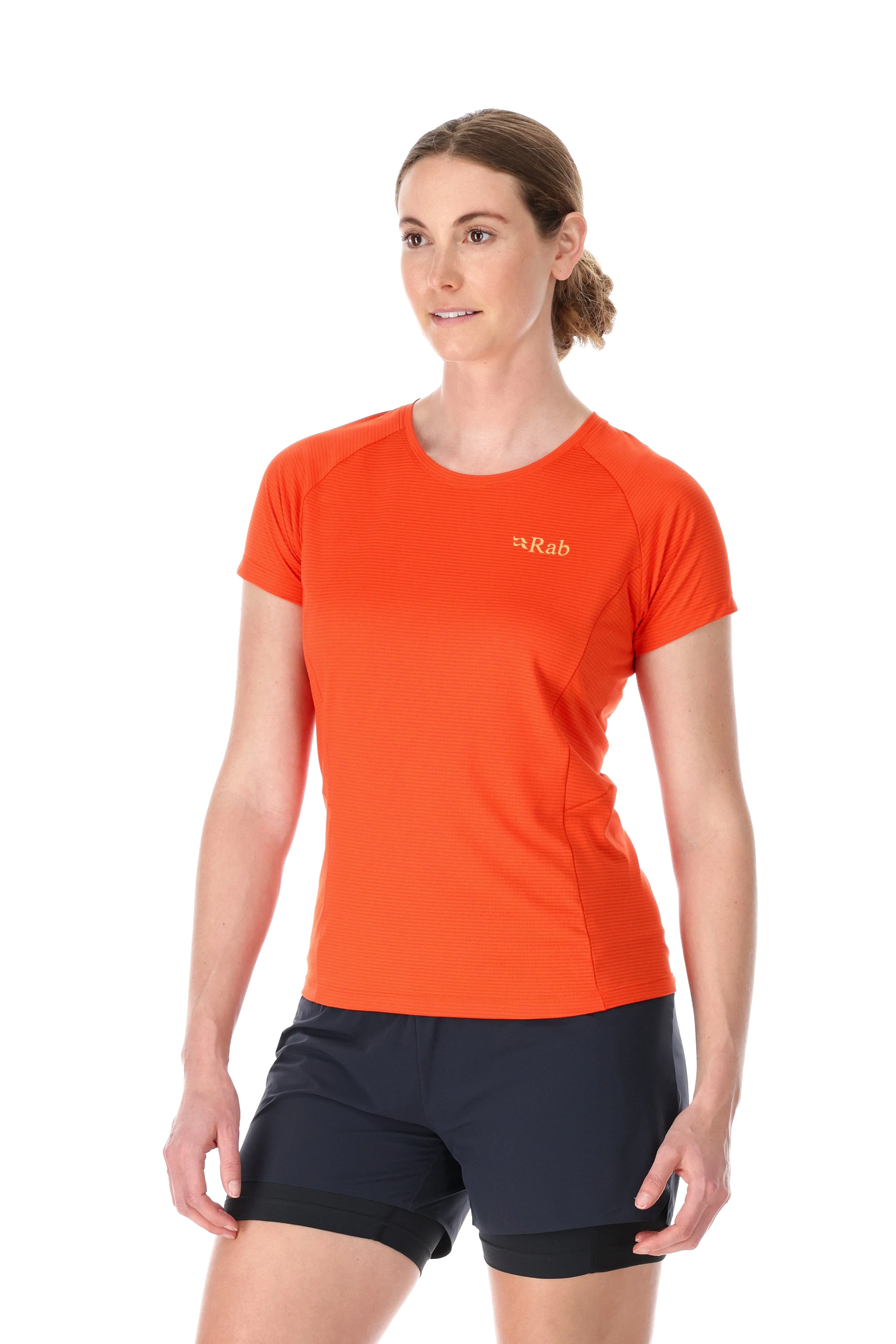 Rab Women's Sonic Short Sleeve Technical Tee (Red Grapefruit)