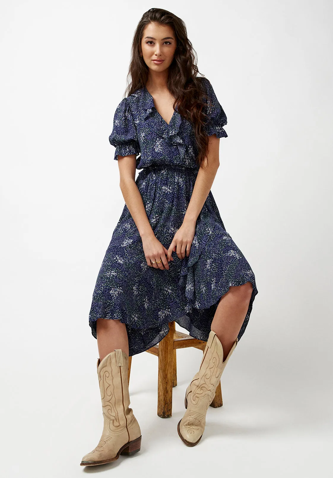 Ruffled Wrap Tempest Dress - WD0716P