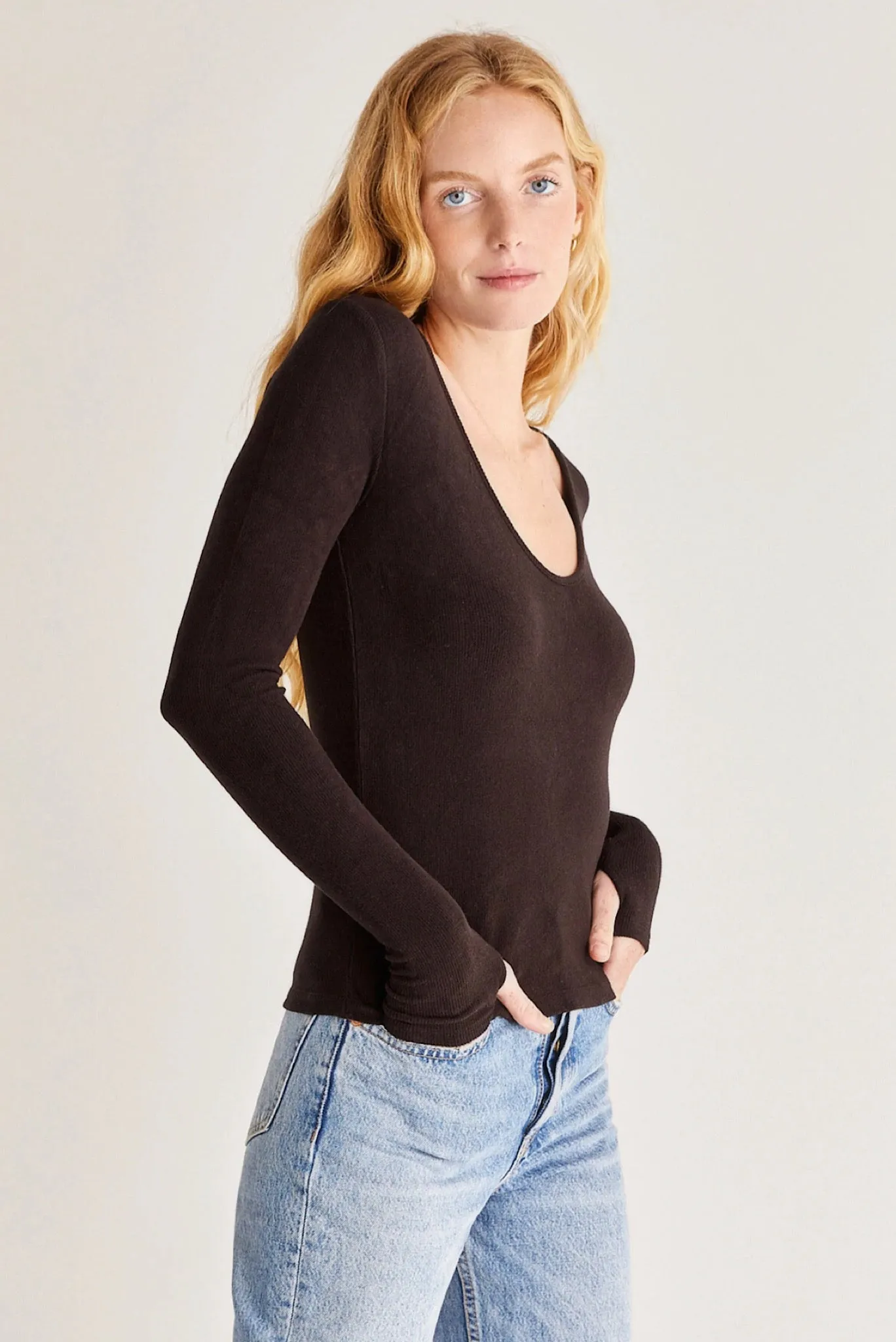 Sonya Brushed Rib Top