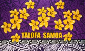 Talofa Samoa Plumeria Sarong