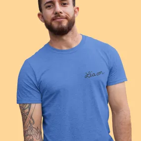 The Adult Chainstitch T-Shirt - Vintage Blue