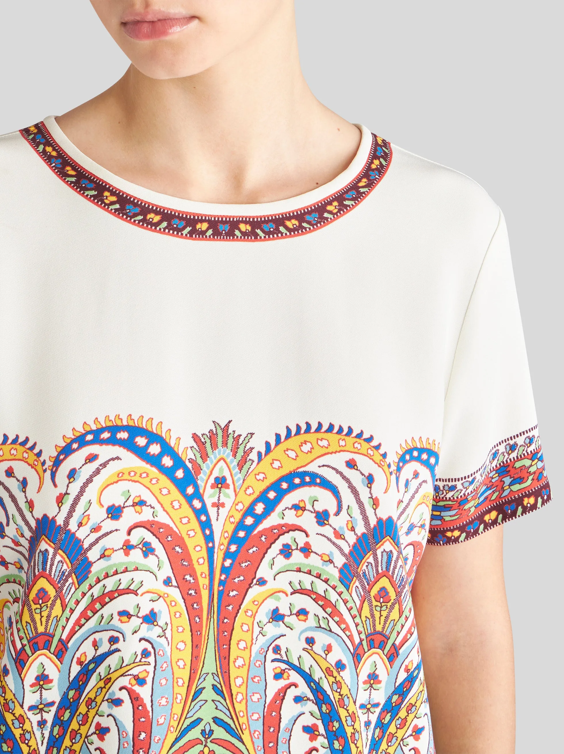 Top - Cream/Multi Print