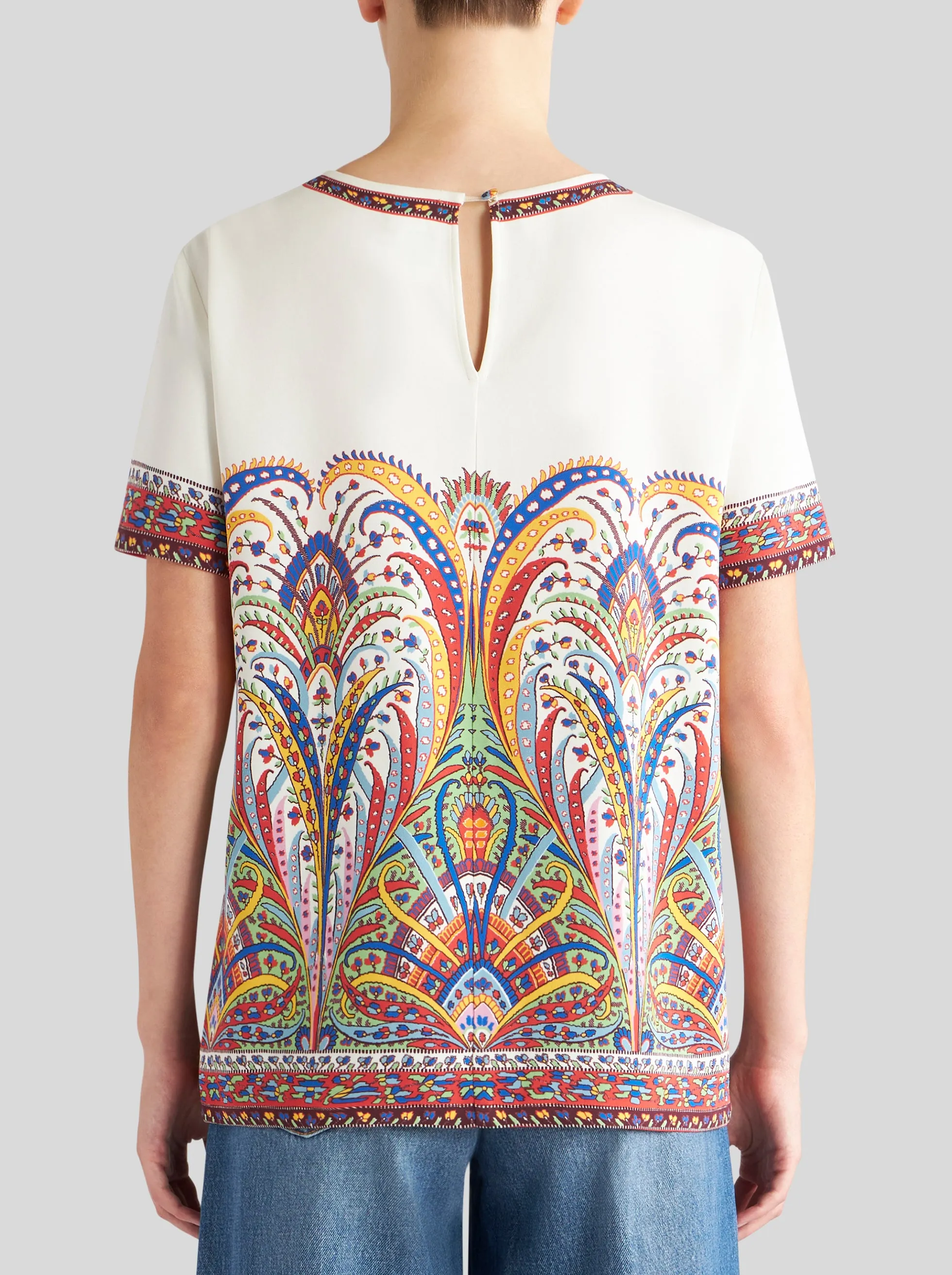 Top - Cream/Multi Print