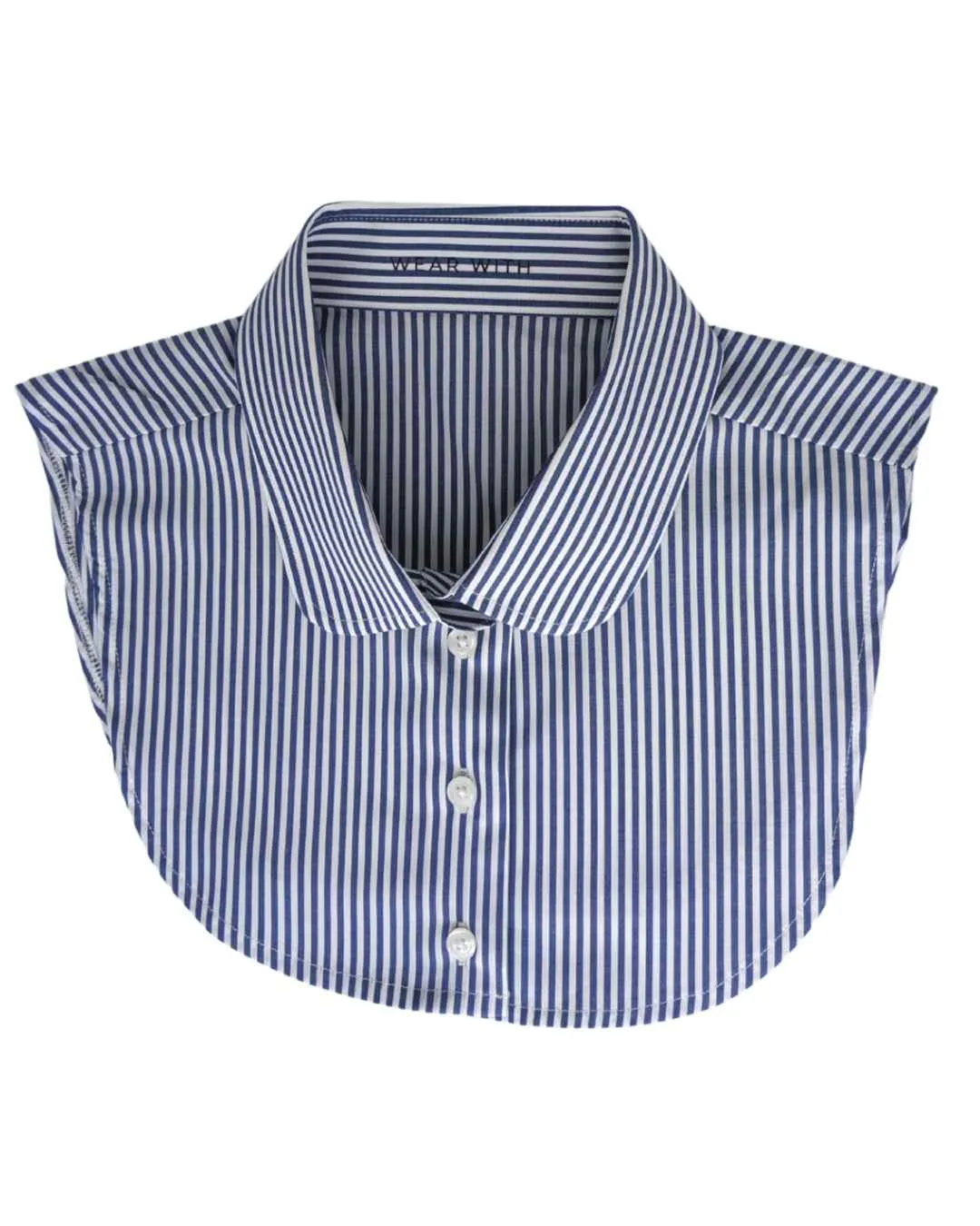 WearWith Fake Stripe Shirt Collar