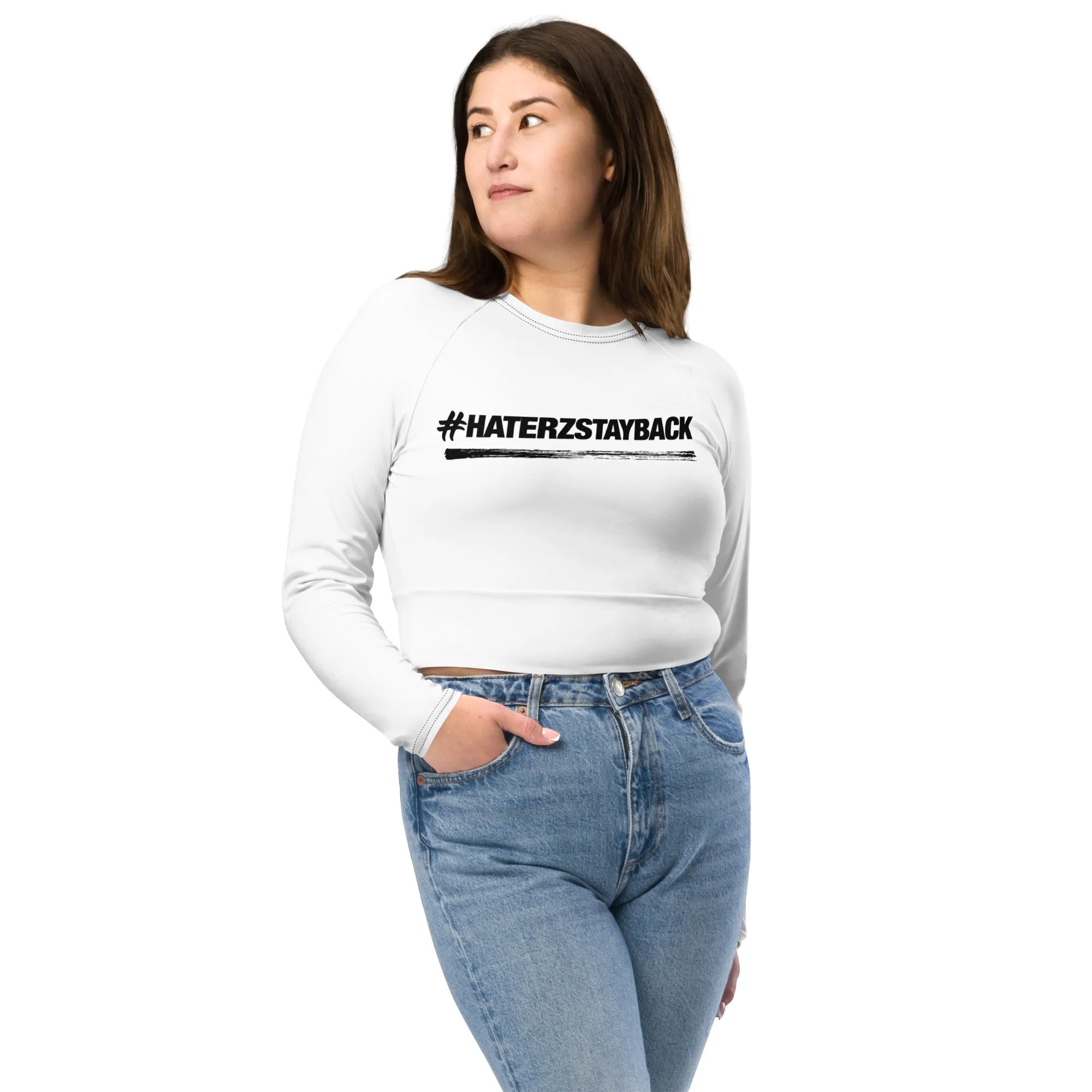 Women's long-sleeve crop top