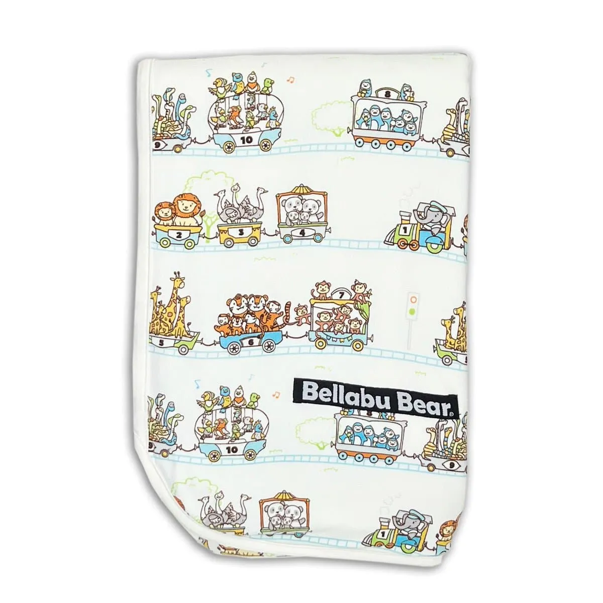 Zoo Train Bamboo Blanket